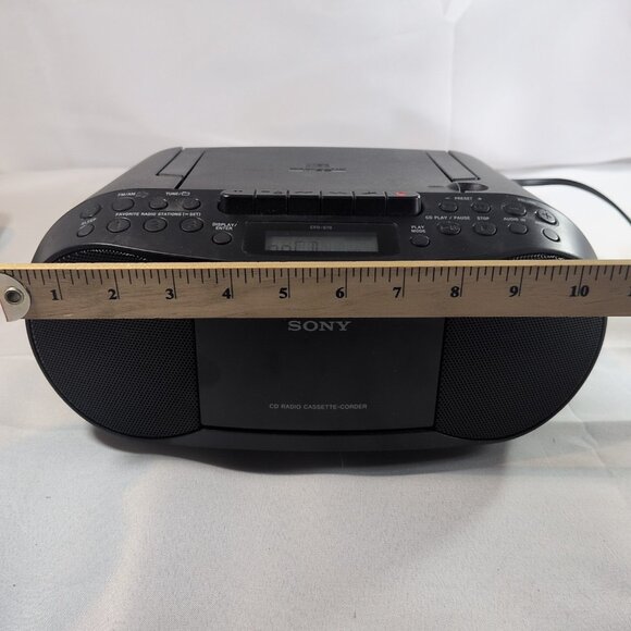 Sony CFD-S70 Boombox CD Radio Cassette Recorder Corder Black Portable FM Player - Picture 12 of 13